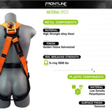 Frontline 100VTB-UN CombatTM Economy Series Full Body Harness