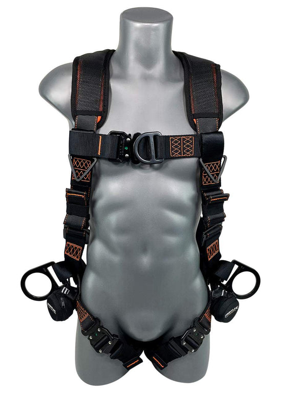 Combat Vest Style Harness with Front Side D-Rings and Suspension Trauma Straps 1