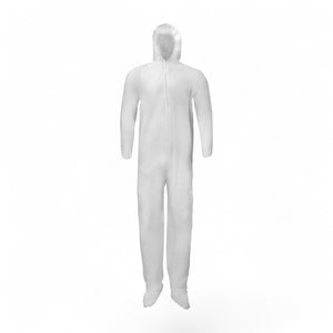 Ultra-Lightweight Disposable Coverall with Hood, Boots, Zipper Front (25/Case)