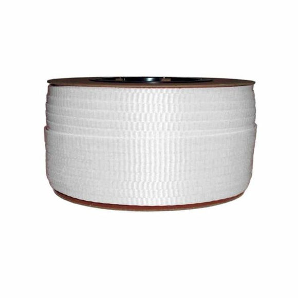 5/8x 3000 ft. x 600 Lb Break Woven Polyester Cord Strapping (White)