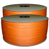 3/4″ x 1650 ft. x 2700 Lb Break Woven Polyester Cord Strapping (Orange)
