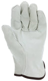 MCR Safety 32013 Leather Drivers Work Gloves CV Grade Grain Cow Straight Thumb