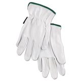 MCR Safety 3601 Leather Drivers Work Gloves Premium Grain Goatskin Leather Dozen