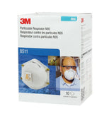 3M Particulate Respirator 8511 - N95 Dust Mask, 10 Per Box