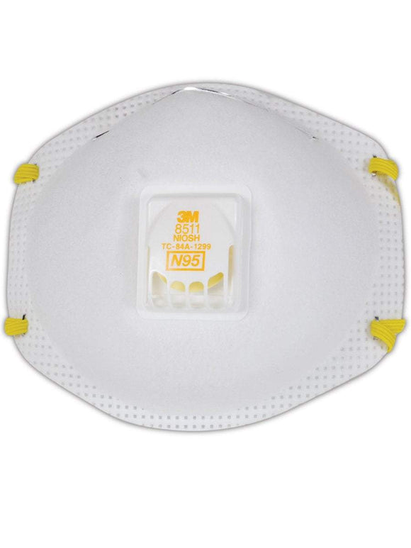 3M Particulate Respirator 8511 - N95 Dust Mask, 10 Per Box