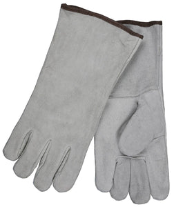 MCR Safety 4150B Welding Leather Welding Work Gloves Gray Economy Grade Shoulder