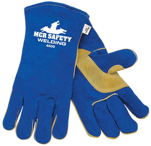 MCR Safety 4500 Welding Leather Work Gloves Foam Lined 1/Pair