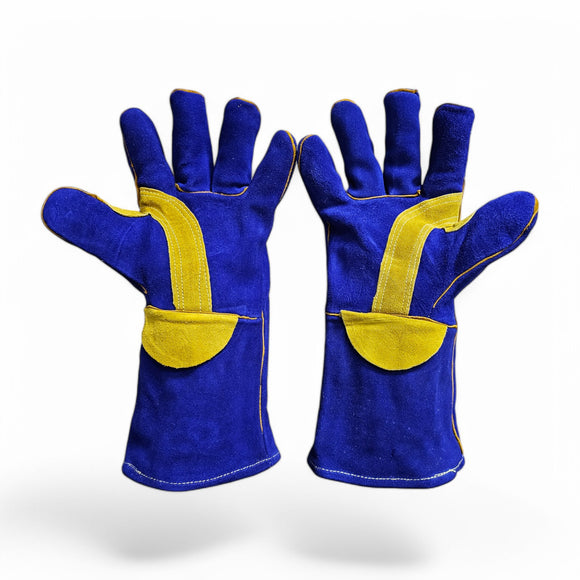 1 Pair MCR 4500 Leather Welding Work Gloves, Foam Lined, Heat Resistant.