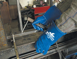 MCR Safety 4600 Blue Beast Leather Welding Work Gloves Jersey Lined Select Side
