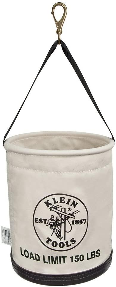 Klein Tools 5109SLR Canvas Bucket, 150-Pounds Load Rate