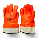 MCR 6521SCO PVC Coated Insulated Gloves Double Dipped Hi-Vis Orange (3-Pairs)