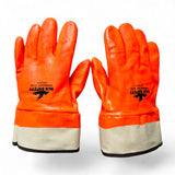 MCR 6521SCO PVC Coated Insulated Gloves Double Dipped Hi-Vis Orange (3-Pairs)