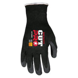 MCR Safety 92720NFL Memphis Cut Pro Gloves, 10 Gauge Black HPPE, Black Nitrile F