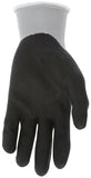 MCR Safety 9673 NXGA Work Gloves 13 Gauge Gray Nylon Black Nitrile Foam Coate