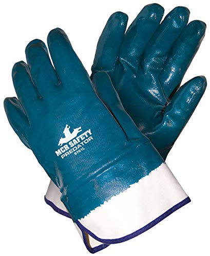 MCR Safety 9761 Predator Series Fully Nitrile Coated Smooth Work Gloves Safety C