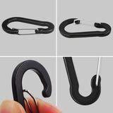 3 Coiled Lanyards Safety Rope Retractable Tether With Carabiner