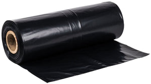 36" x 60" Black Unprinted Waste Bags - 3 Mil 55-60 Gallon