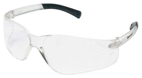 MCR Safety BK110 BearKat BK1 Series Safety Glasses with Clear Lens Soft Non-Slip