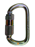 Auto-Locking Steel Hook Carabiner 1 4-7/16" L