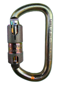 Auto-Locking Steel Hook Carabiner 1 4-7/16" L