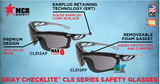 Checklite CL512AF Safety Glasses with Gray UV-AF Anti-Fog Lens