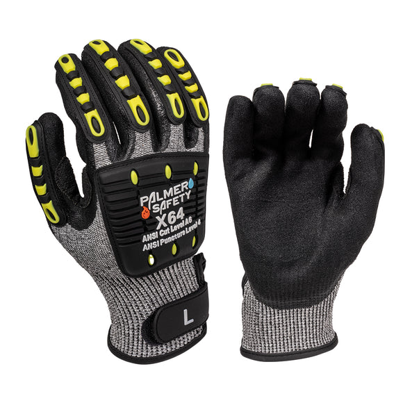 Palmer Safety X64 Cut & Impact Protection, Light & Breathable, Cut A6 1 Pair