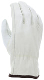 Palmer Safety G8834 Natural Soft Leather Driver Work Glove Grain Keystone Thumb