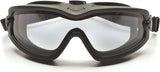 12 Pack Of Pyramex V2G Plus GB6410SDT Clear H2X Anti-Fog Dual Lens Safety Goggle