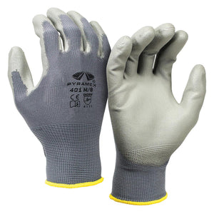 1 Dozen Of Pyramex GL401 Polyurethane Gloves