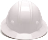 12-Pyramex SL Series Full Brim Hard Hat HP24110 White Full Brim Style 4-Point Ra