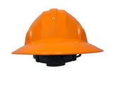 12 - PYRAMEX SL SERIES FULL BRIM HARD HAT HP24140 ORANGE STYLE 4-POINT RATCH