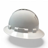 Case of 12 Pyramex Ridgeline Full Brim Hard Hats Vented, 4-Point Suspension