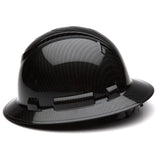 Pyramex - HP54117S Shiny Black Graphite Pattern Full Brim Style 4-Point Standard