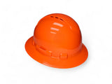 12 Pyramex HP54141V Orange Ridgeline Full Brim Hard Hat, Vented, 4-Point Ratchet