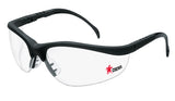 MCR Safety KD110 Klondike KD1 Series Black Safety Glasses with Clear Lenses Adju