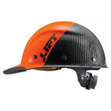 Lift Safety DAX Fifty 50 Hard Hat, Carbon Fiber Cap (Orange/Black) (HDC50C-19OC)