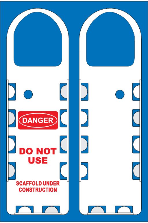 Narrow Scaffolding Tag Holder (QTY-10 per Pack)