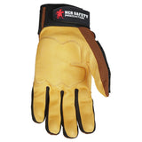 MCR Safety PD2907 Predator Mechanics Impact & Cut Resistant Goatskin Gloves