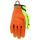 MCR Safety PD4900 Predator Mechanics Gloves Hi-Visibility Cut Resistant Work Glo