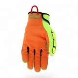 MCR PD4900 Predator Mechanics Gloves Hi-Visibility Cut Resistant Work Gloves