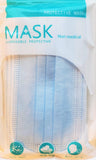 Standard  Ear Loops Disposable 3 Layer Face Mask 10 Pack