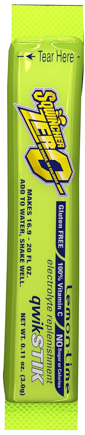 Qwik Stik Sugar Free Drink Mix Powder 0.11 oz., Lemon Lime, PK50