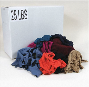 25 LB-RECYCLED COTTON SWEATSHIRT CLOTH RAG/VARIES SIZES