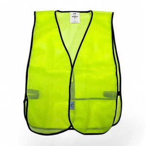 5-Pack of Pyramex RV10 Safety Vests, Hi-Vis Lime Green, Value Vest, RV100 Series