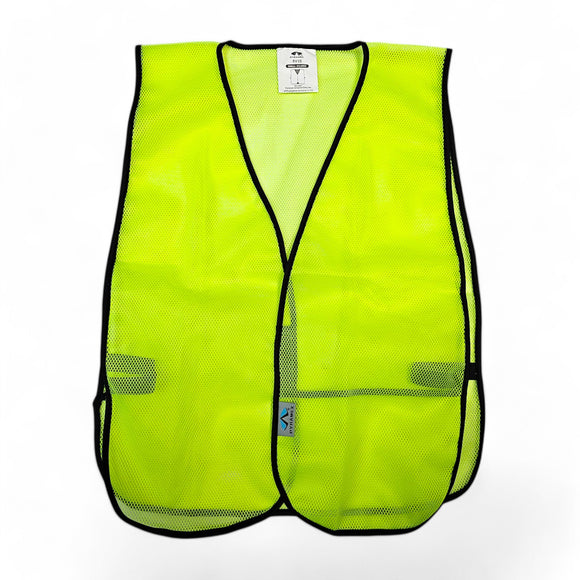 5-Pack of Pyramex RV10 Safety Vests, Hi-Vis Lime Green, Value Vest, RV100 Series