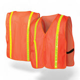 Pyramex RV120 Safety Vest, Hi-Vis Orange, RV1 Series