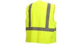 Pyramex RVHL29 SERIES VESTS RVHL2910 Type R - Class 2 Hi-Vis Lime Safety Vest