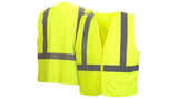 Pyramex RVHL29 SERIES VESTS RVHL2910 Type R - Class 2 Hi-Vis Lime Safety Vest