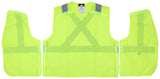 MCR Safety RXCL2ML Hi-Visibility Recycled Safety Vest ANSI 107 Type R, Class 2 M