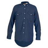 MCR Safety S1N Flame Resistant (FR) Work Shirt 100% Cotton, Navy
